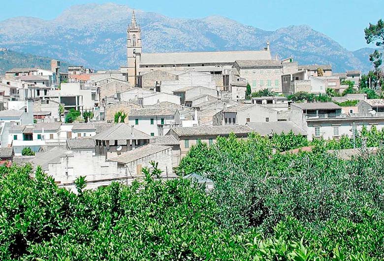 Población de Llubí en Mallorca