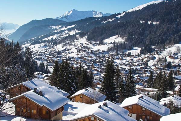 Vistas de las montañas alrededor de Morzine