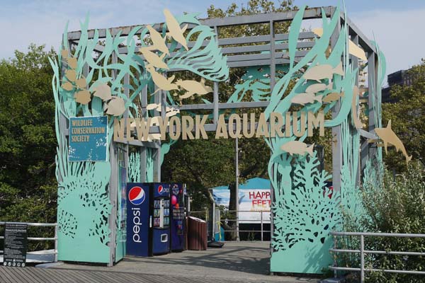 Entrada al acuario de Nueva York