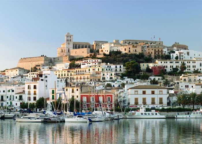 Imagen del centro de la ciudad de Ibiza