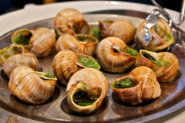 caracoles típicos de la cocina parisina
