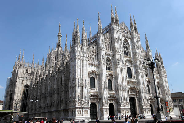 Aspecto del Duomo de Milan