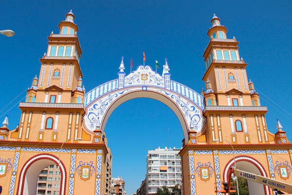 Entrada a la feria de Sevilla