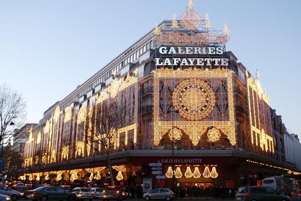 Entrada a las Galerías Lafayette