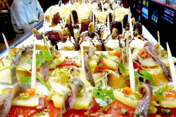 Pinchos o Pintxos típicos de las ciudades vascas