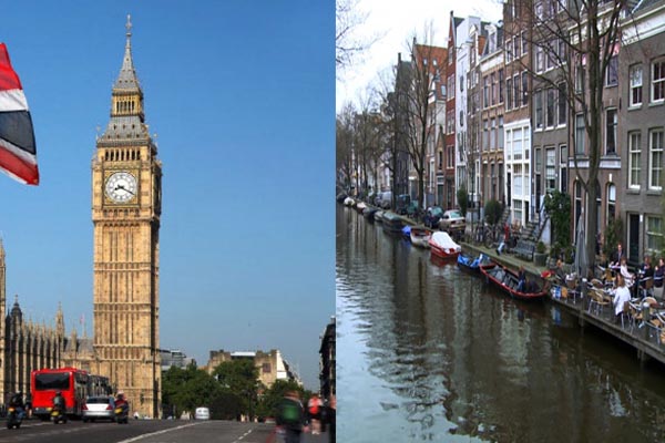 Viaje a Londres o a Ámsterdam