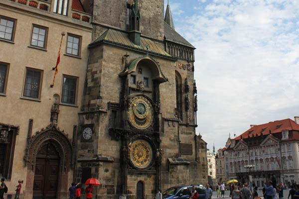 Reloj en el Ayuntamiento de Praga