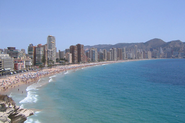 Playa de Levante de Benidorm