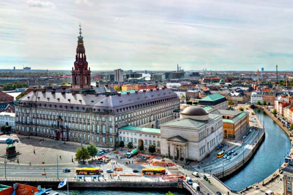 Vista de la ciudad de Copenhague