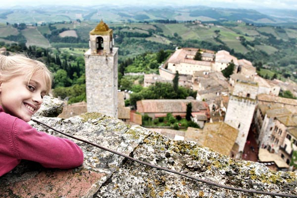 Los niños disfrutarán en los destinos que ofrece la Toscana de Italia