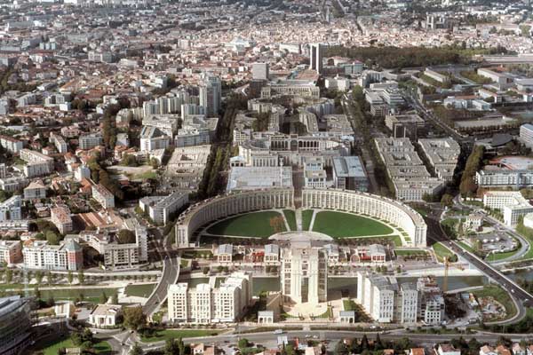 Vista de diferentes barrios de Montpellier