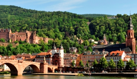 Vista del puente de Heildelberg