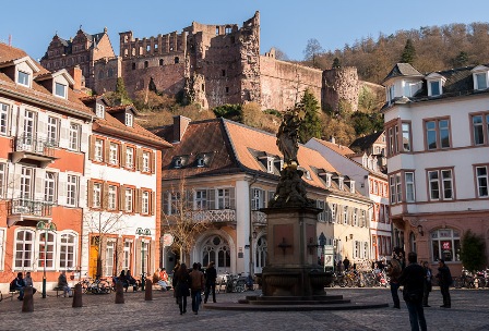 Plaza en el centro de Heidelberg