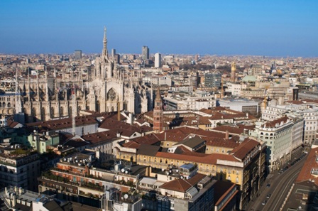Milán vista desde la altura