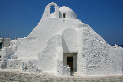 Fachada del Monasterio de Panagia Turlianá