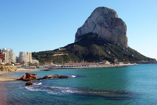 Peñón de Ifach en Calpe, cerca de Benidorm