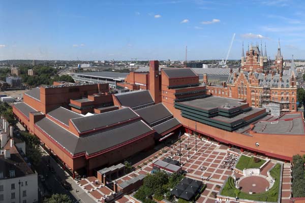 Biblioteca Británica en Londres, en el barrio de Camden