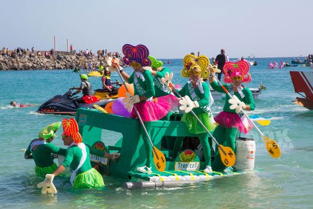 carroza flotante de canarias