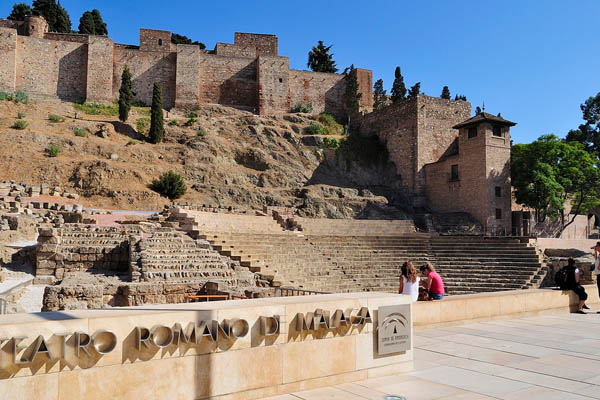 Castillo de Gibralfaro de Málaga, con unas excelentes vistas desde aquí