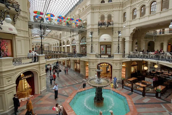 Centro Comercial GUM, junto a la Plaza Roja