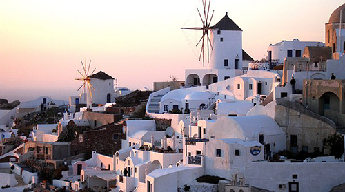 Molinos de viento en Mykonos