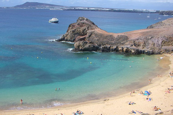 Playa del Papagayo en Lanzarote