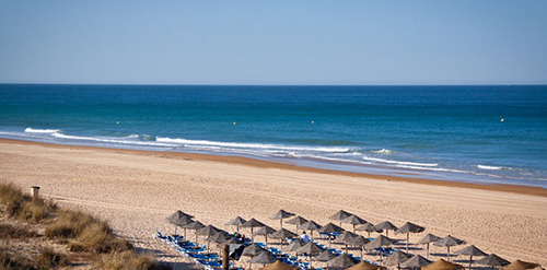 Playa en Sancti Petri