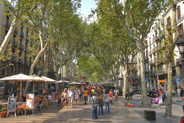 Pasear por las Ramblas