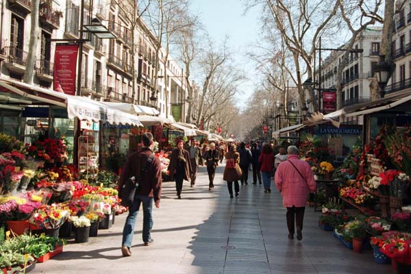 Paseando por las Ramblas de Barna