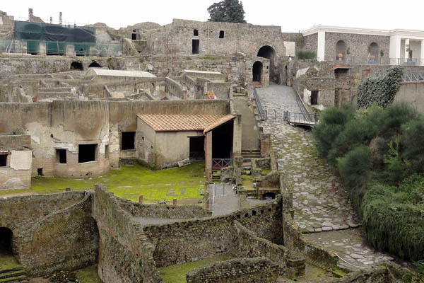 restos de la ciudad romana de Pompeya