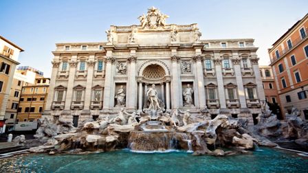 zona de la fontana de trevi