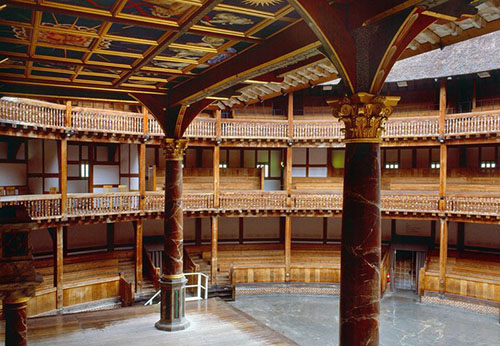Interior del teatro de Shakespeare