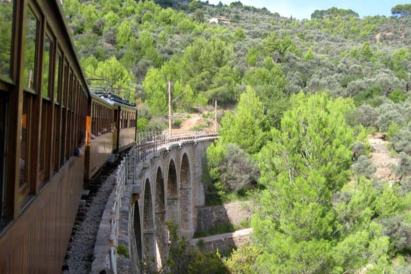 Recorrido en el tren de Soller